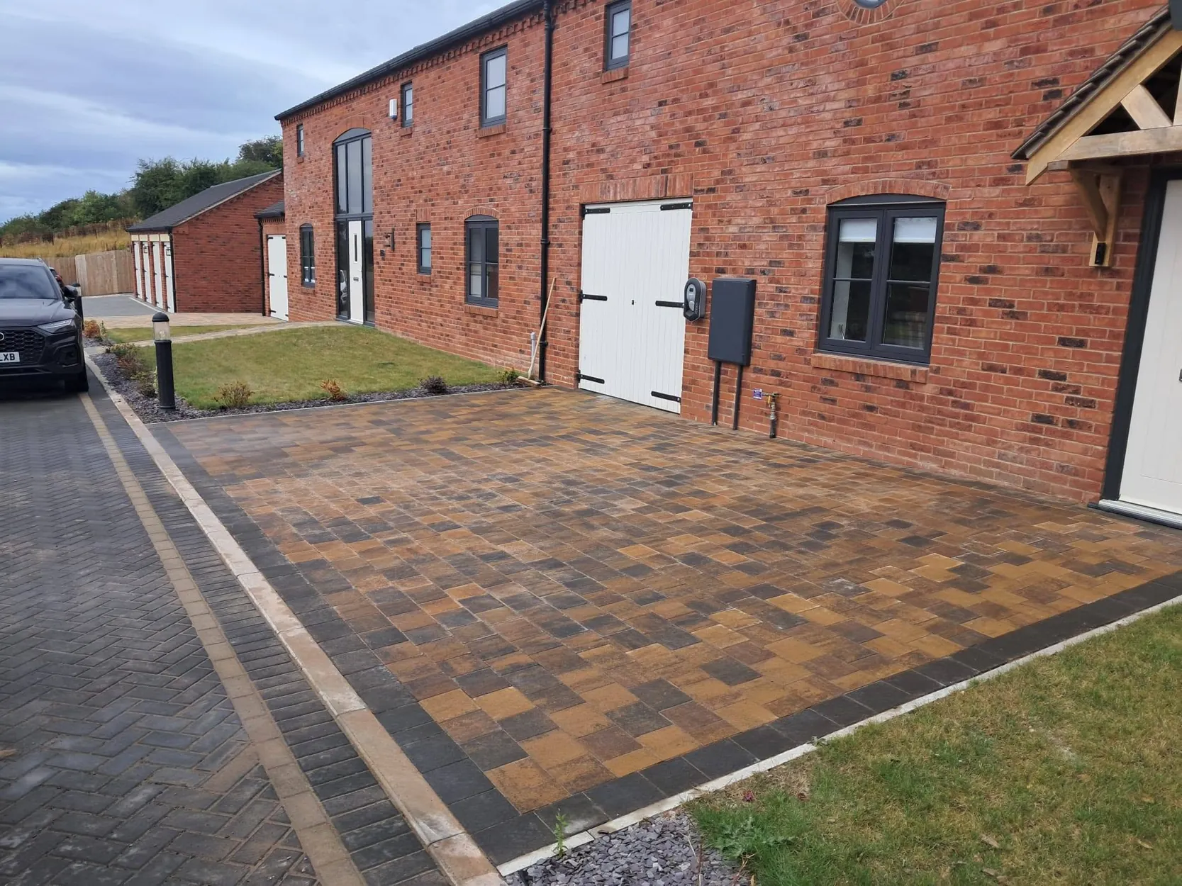 Decorative block paving